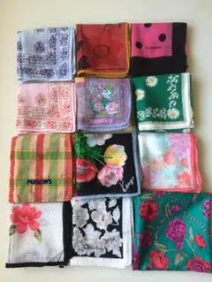 まとめ売り ハンカチ 12枚セット 多様なデザイン