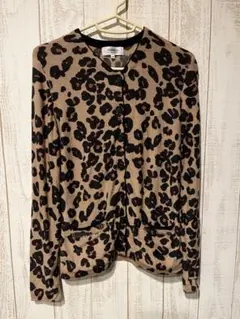 ヒョウ柄 カーディガン