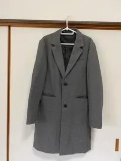 RAGEBLUE グレー チェスターコート ロング丈