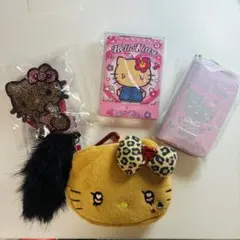 ハローキティ 日焼けキティ キーホルダー他4点 プライズ品 新品未使用品