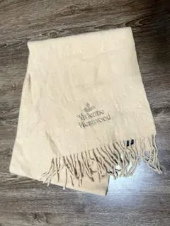 Vivienne Westwood ベージュ マフラー フリンジ付き