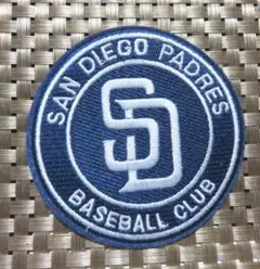 紺白SD円型■サンディエゴ・パドレスMLB野球ベースボールワッペン激渋☆アメリカ