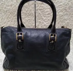 極美品　コーチ 2way トートバッグ　チャーム　ハンプトンズレザー　サッチェル