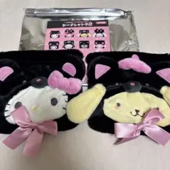 サンリオ　シークレット巾着　まっくろあにまるず キティ　ぷりん