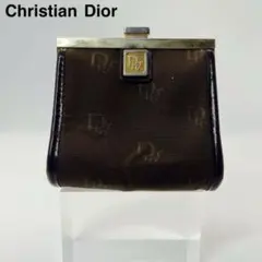 Christian Dior ロゴ モノグラム がま口 ポーチ ヴィンテージ Christian Dior ロゴ モノグラム がま口 ポーチ ヴィンテージ