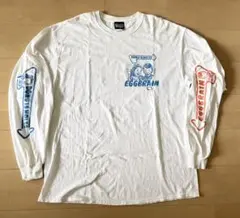 EGG BRAIN エッグブレイン 長袖Tシャツ ロゴロンT XLサイズ 白