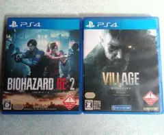 【PS4】 バイオハザードRE2　　　　　　【PS4】 バイオハザードヴィレッジ