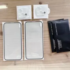機種不明‼️iPhone 保護フィルム カメラ保護フィルム付き ガラス