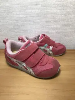 ASICS ピンク スニーカー マジックテープ