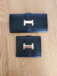 ✨最終値下げ✨革素材 長財布 カードケース セット
