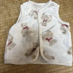 クマ柄ベビーベスト 50-70cm