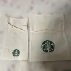 スタバ☆布製ギフト袋大小2枚