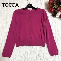 極美品✨TOCCA リブ編み　ボレロカーディガン フリル　黒　M 現行モデル FRILL / レース×ベロアフリルボレロカーディガン 黒 H-25-08-25