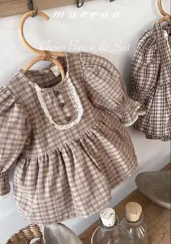 marron 韓国子供服 XS ブラウス