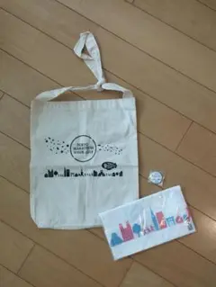 【未使用】東京マラソンウィーク2019 ノベルティセット エコバッグ&手ぬぐい