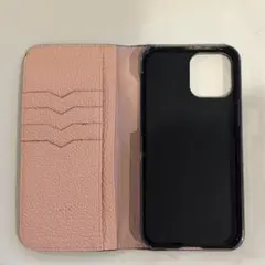 bonaventura ボナベンチュラ ピンク レザー 手帳型ケース