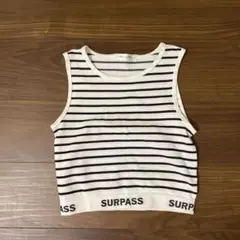 SURPASS ストライプ タンクトップ L
