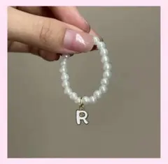 アルファベット イニシャル Labubu ラブブ10cmサイズ向け♪ネックレスR