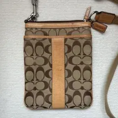 COACH シグネチャー ショルダーバッグ ブラウン