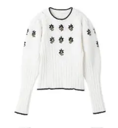 フラワー ニット