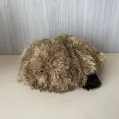 ブラウン系ファー ベレー帽