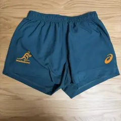 ASICS ラグビーウェア REPLICA HOMEショーツ ワラビーズ L