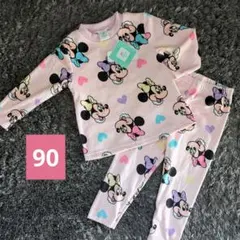 【新品未使用】Disney ミニー パジャマ 2点セットフリース フリース