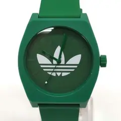 新品 adidas クォーツ 腕時計 グリーン 保証付！