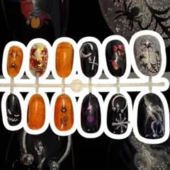 ハロウィン ネイルチップ 12枚セット