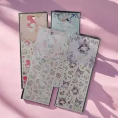 サンリオ　マイメロディ　シナモロール 　ハローキティ　クロミ　シール 4枚セット