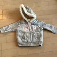babyGAP 新品　フード付きトレーナー 80㎝12-18M グレー
