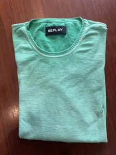 REPLAY ミントグリーン 長袖薄手セーター