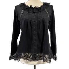 ピンクハウス スウェード調 ブラウス カーディガン M