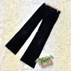 美品✨【UNIQLO】ユニクロ コーデュロイパンツ ブラック W23