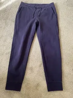 ユニクロ ブロックテックフリースパンツ ネイビー系　M