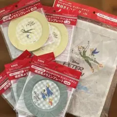 KIRIN　ピーターパン紙皿風メラニンプレート6枚＆ひも付きエコバックのセット