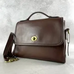 ✨美品✨オールドコーチ　ショルダーバッグ 2way ターンロック　ブラウン