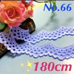 No.66 ♦️180cm♦️キレイなパープルのストレッチレース