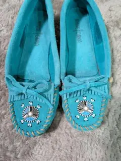MINNETONKA ミネトンカ モカシン ターコイズ 6.5 (23.5)