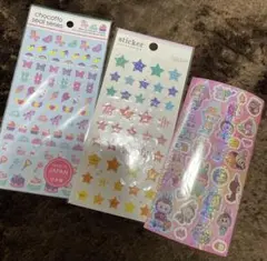 シール　3つ　まとめ売り ラブブホログラム　シール帳