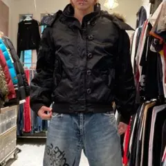 バイカー プロテクター ボンバー ボア ショート丈 N-3B フライトジャケット