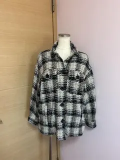 Zara オーバーサイズチェック柄ジャケット