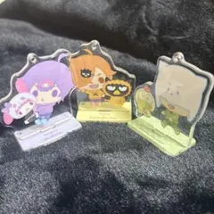 日常組 サンリオ コラボ ぬいぐるみ ペイント しにがみ トラゾー 日常組 ぬいぐるみキーホルダー しにがみ(マイメロディ): キャラグッズ