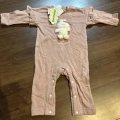 みもらんど　フリル袖 長袖　ロンパース ピンク　ミモランド　70 80 新品