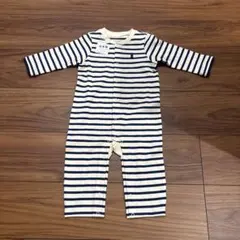 【ミキハウス】ストライプ　カバーオール（長袖）