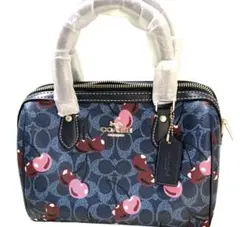 COACH さくらんぼ柄 ショルダーバッグ 中型