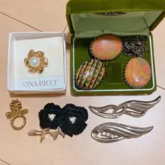 ブローチ ネックレス NINA RICCI 整理品 ヴィンテージ 昭和レトロ