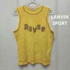 LANVIN SPORT ランバンスポール　40 ニット　ベスト　黄色　L