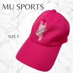 【エムユースポーツ】 ゴルフキャップ 帽子 スポーティ ピンク 差し色 UV対策のサムネイル