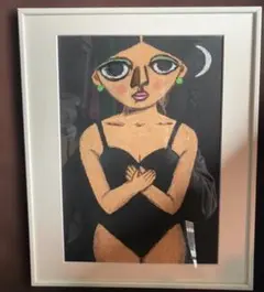 新品直筆絵画『原マスミ／下着（黒）』豪華（四つ切り）額付 新品直筆絵画『原マスミ／下着（黒）』豪華（四つ切り）額付 - メルカリ